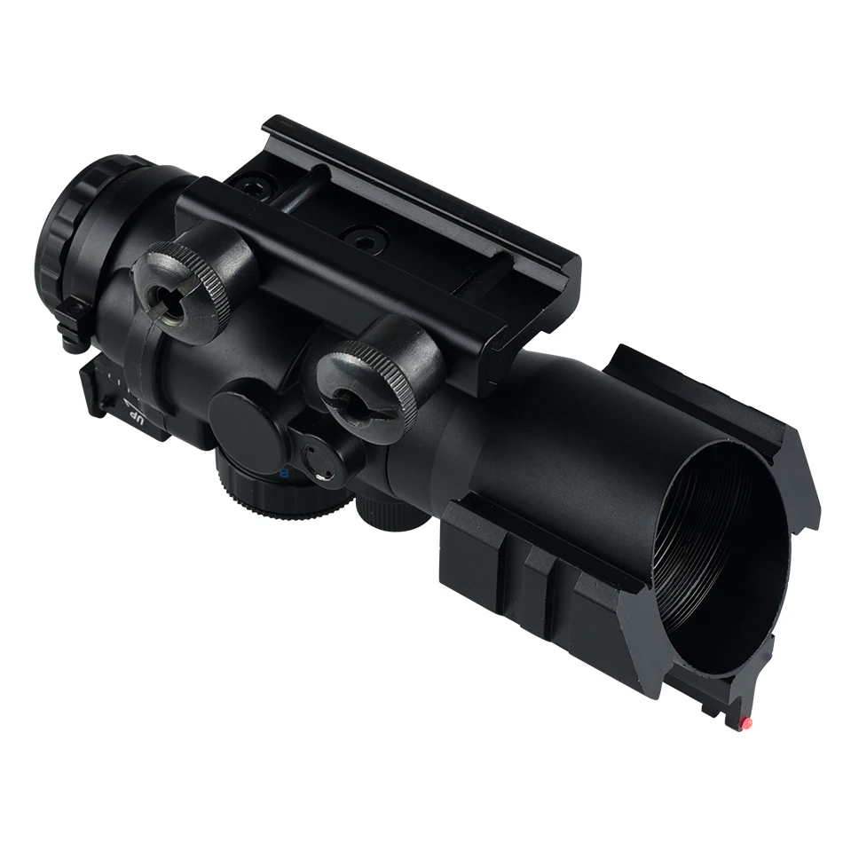 SYQT 4X32 ACOG прицел красный/зеленый/синий оптикул реальный волоконно-оптический зеленый оптический с подсветкой