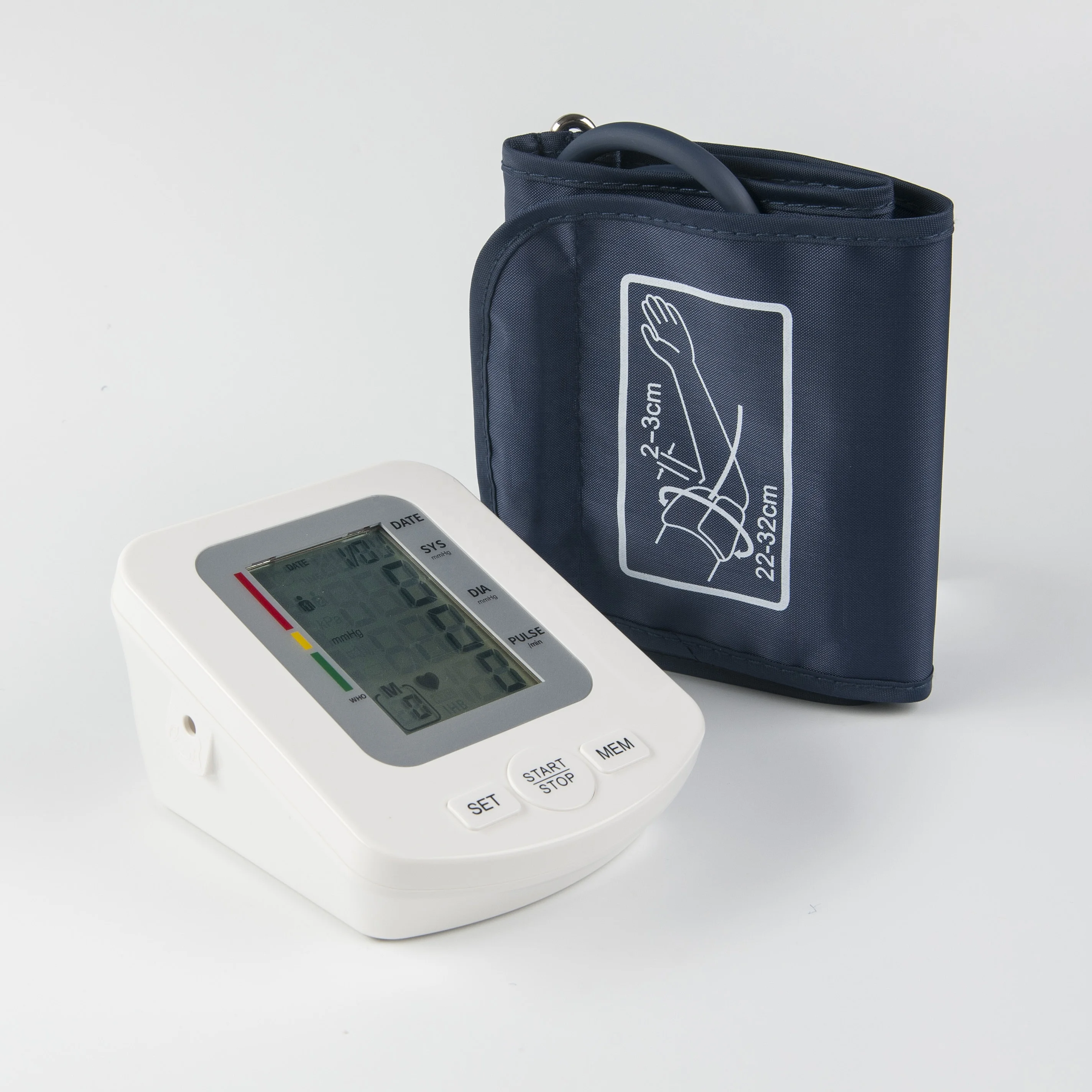 
Manufacturer wholesale price mass customization and sale of portable voice broadcast backlit sphygmomanometer BP monitor 