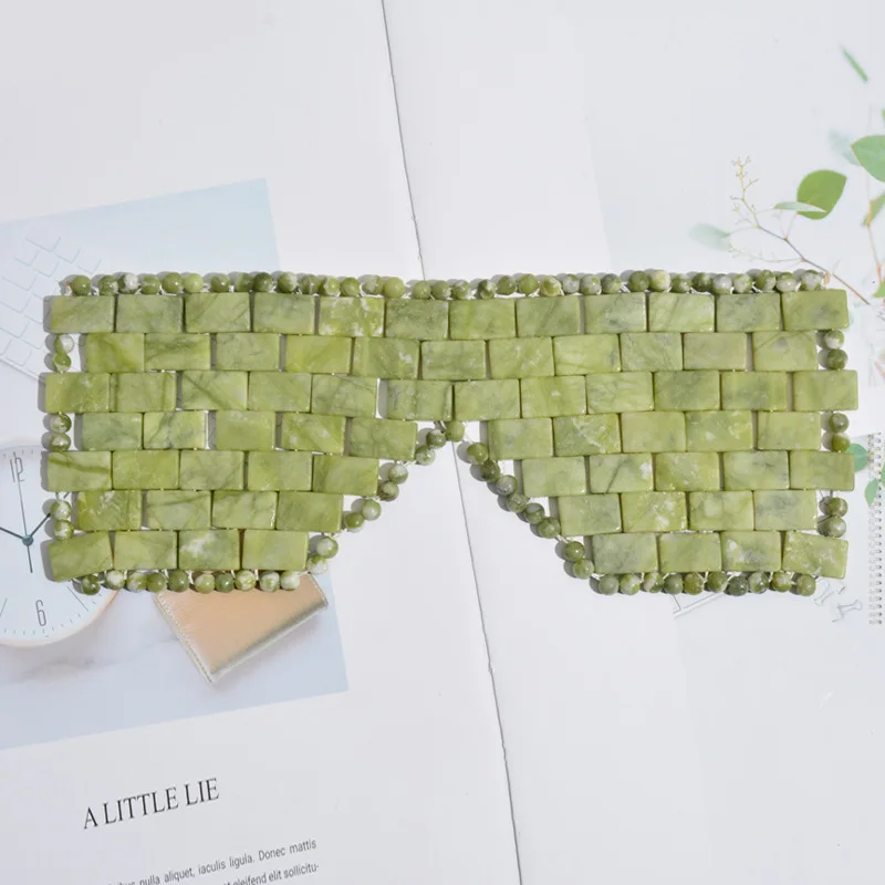 HY Handmade Natural Anti-Aging Xiuyan Jade Eye Mask Jade Stone Eye Mask For Dry Eye Mask souvenirs
