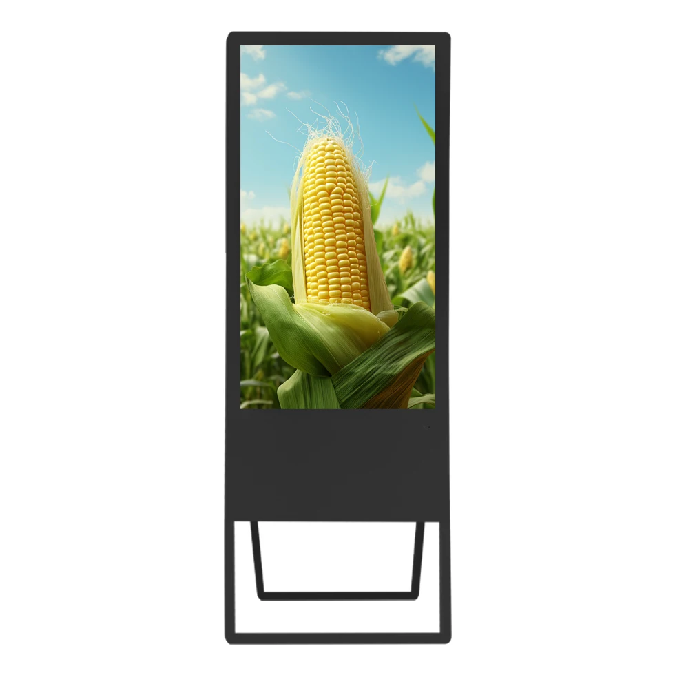 electronic  brand advertising machine split screen hanging fast food menu board display advertising expo display arch