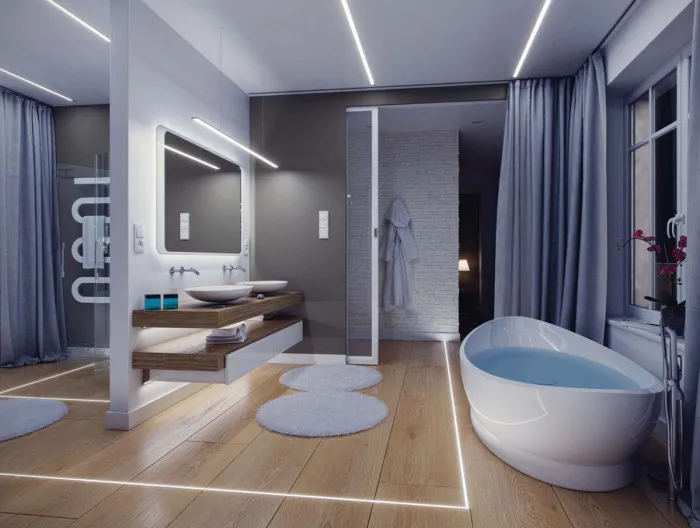 
IP65 Walkover Water-resistant underground LED Aluminum profile floor lights 