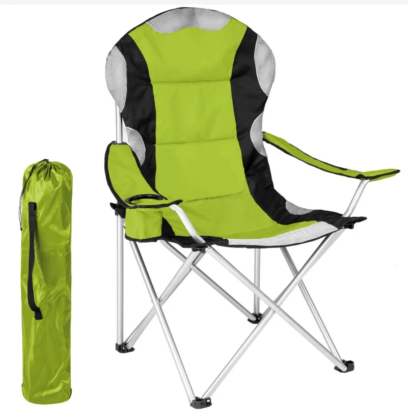 Foldable Aluminium Beach Chair with Armrests