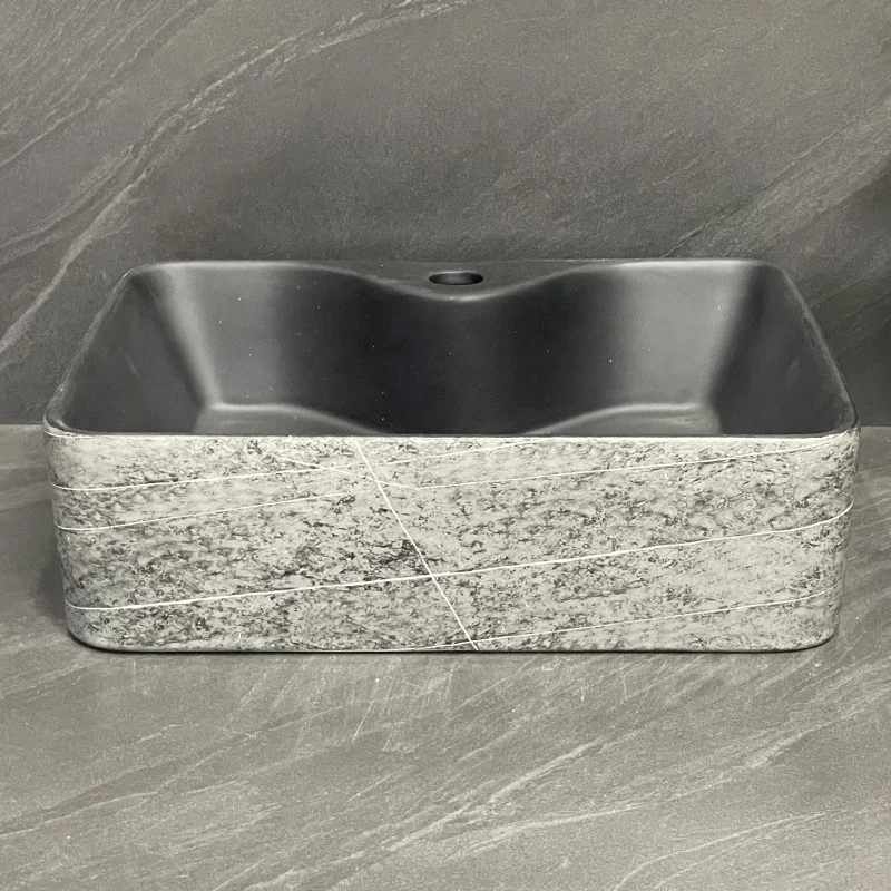 Wholesale Ceramic Vanity Small Rectangular Basin Bathroom Sinks with Easy Clean Feature