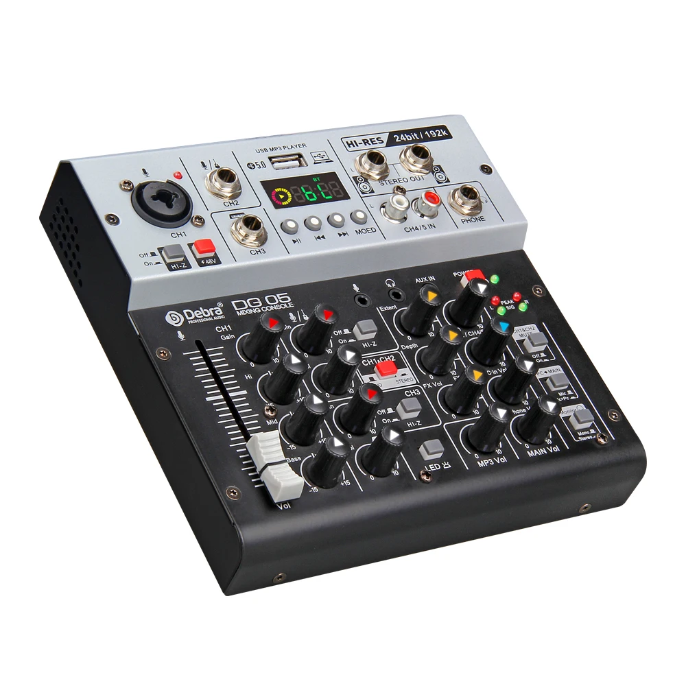 Debra Audio professional sound card studio audio interface with BT5.0 mixing console 24bit 192K
