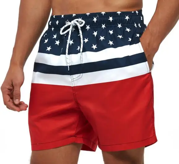 BSCI Factory  Man Swim Wear Beach Board Shorts Swimming Trunk Quick Dry Men Swimwear