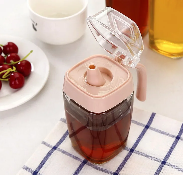  Customized Fashion Hot Sale Colored Cooking Oil Bottle Olive Glass with Flip