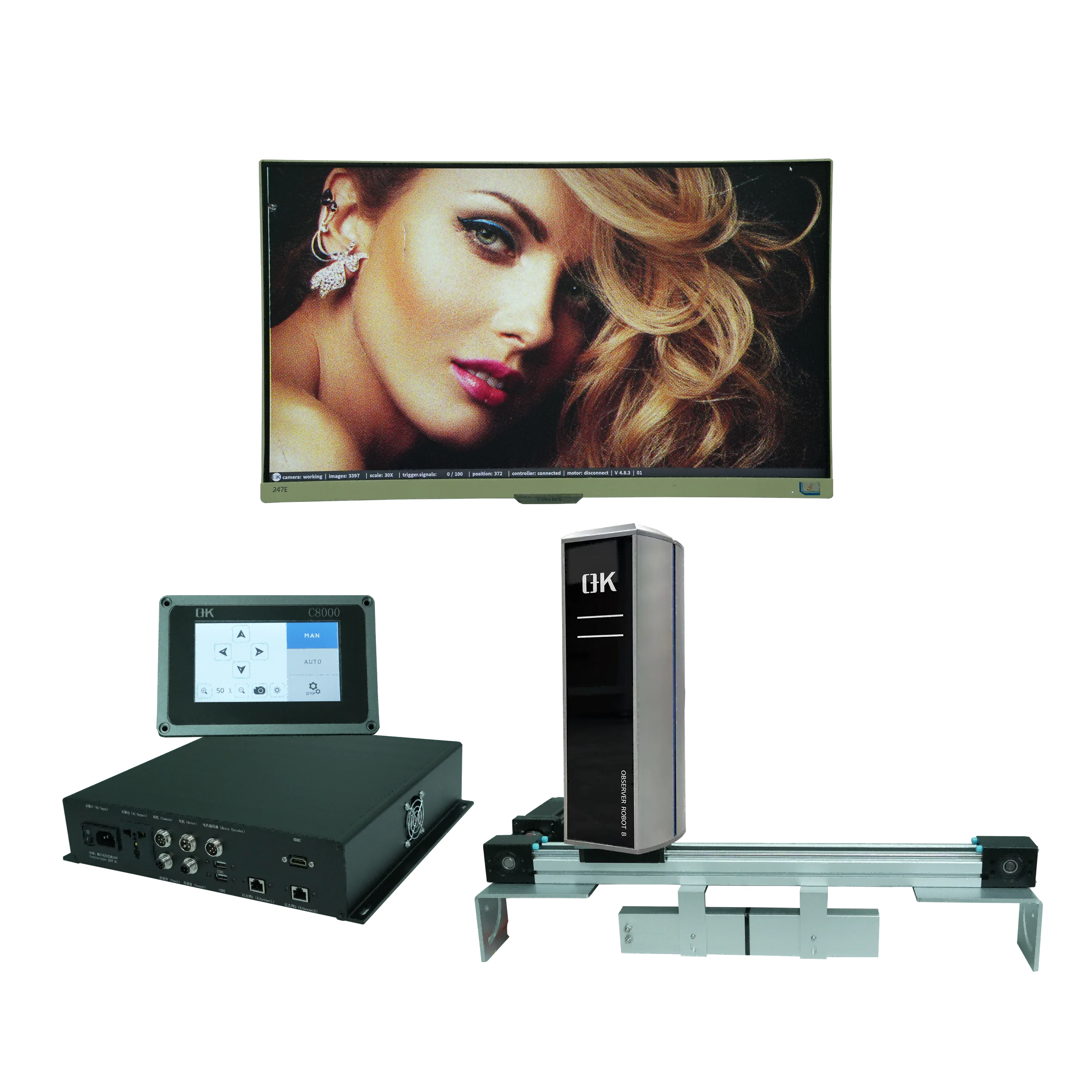 Automatic cruise video web camera Print Image Inspection System for printing machine