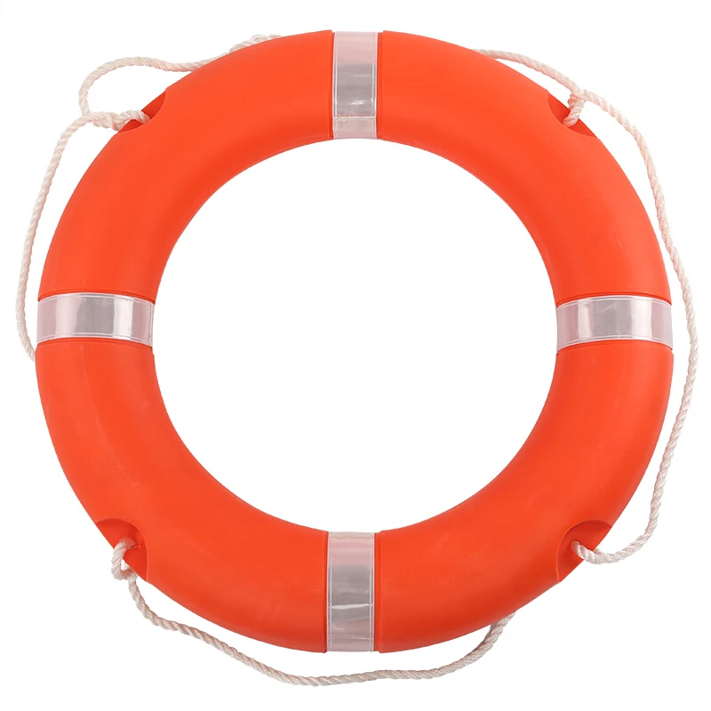 High Quality Marine Safety Buoy SOLAS Approved 2.5kg Rescue Buoy Adult Kids Life Saving Ring with Reflective Tapes