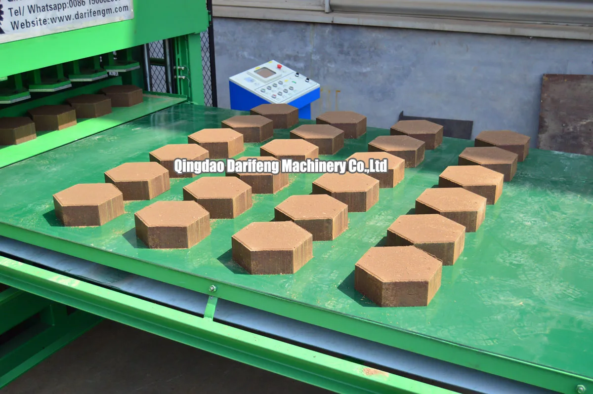 Darifeng brick machine price DF10-10 compressed and stabilized earth brick machine fully automatic clay bricks making machine