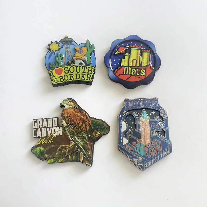 custom souvenir tourism magnet promotional magnetic custom MDF fridge magnet wooden refrigerator magnet