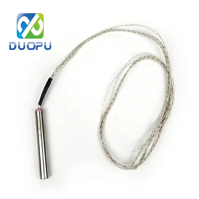 Duopu Great Quality 220V Heater Element 12.7*180mm SS304 Cartridge Heater With Thermocouple