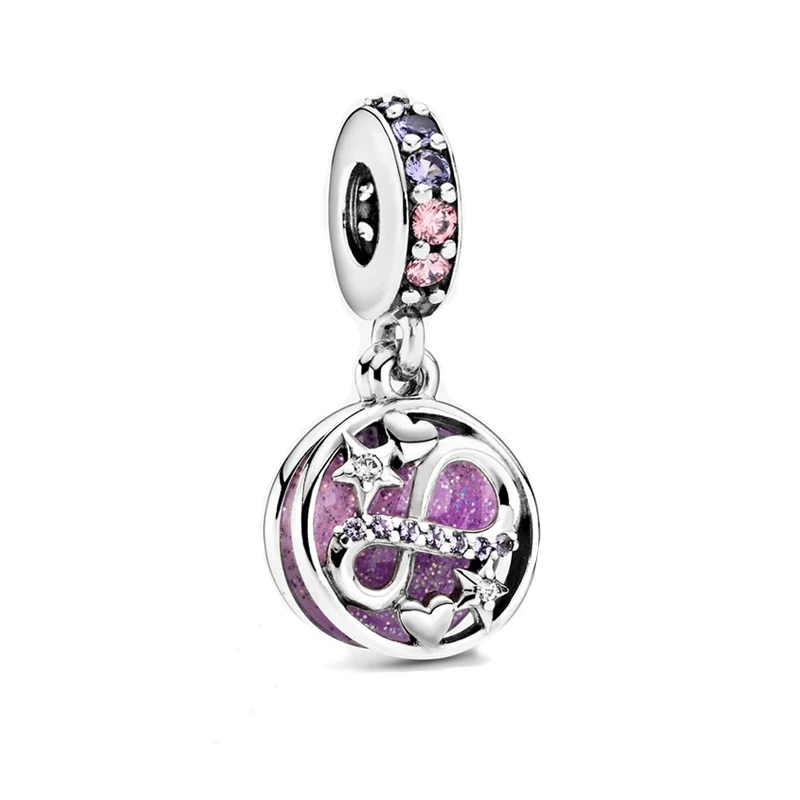 Hot Selling 925 Sterling Silver Mom Letters Pendant Mexican charms Pendant  for Bracelet and Necklace women DIY Jewelry