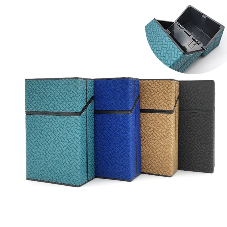 XY105CCP09 New Design Cigarette Case Household Straw Design 20pcs Capacity Cigarettes Tobacco Smoking Accessories