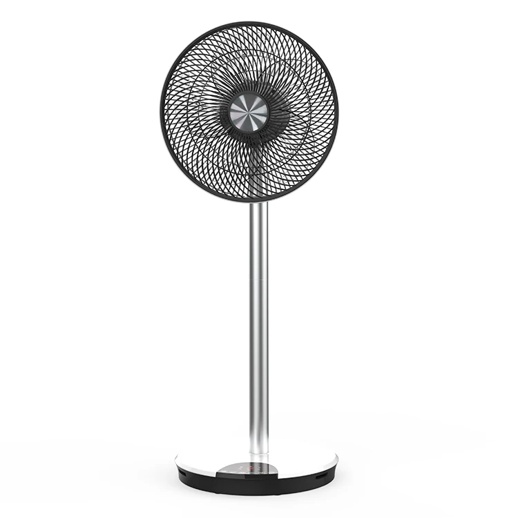 High Adjustable 12 Speeds Circulation Fan 5pcs Blades Soundless Electric Stand Table Fan Remote Control Home Use