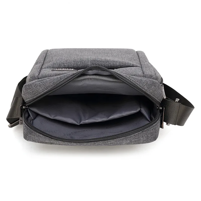 Black Nylon Unisex Crossbody Shoulder Bag For Men Cross Body Chest Case Waterproof Durable Women Lady Zipper Messenger Sling Bag