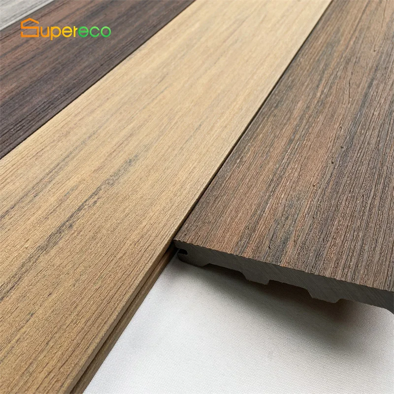 Terrace Flooring Solid Outdoor Wood Plastic Composite WPC Decking Anti-UV Water Proof Deck Wood Veneer For Swimming Pools
