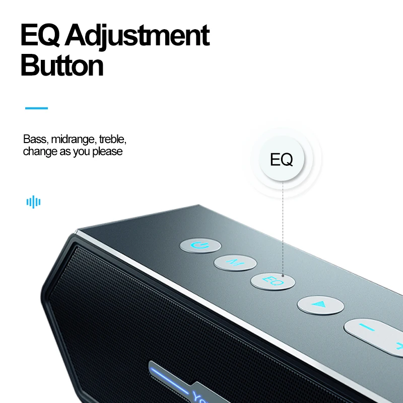 Manufacturing Original Mini Sports Waterproof IPX5 50W Box Subwoofers Wireless BT Speaker