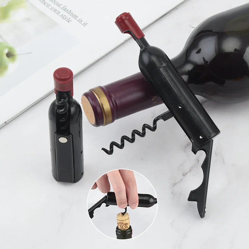 Premium Wine Corkscrew Bottle Opener, Wine Shaped Opener - Multifunctional Wine & Beer Cork Screw Opener