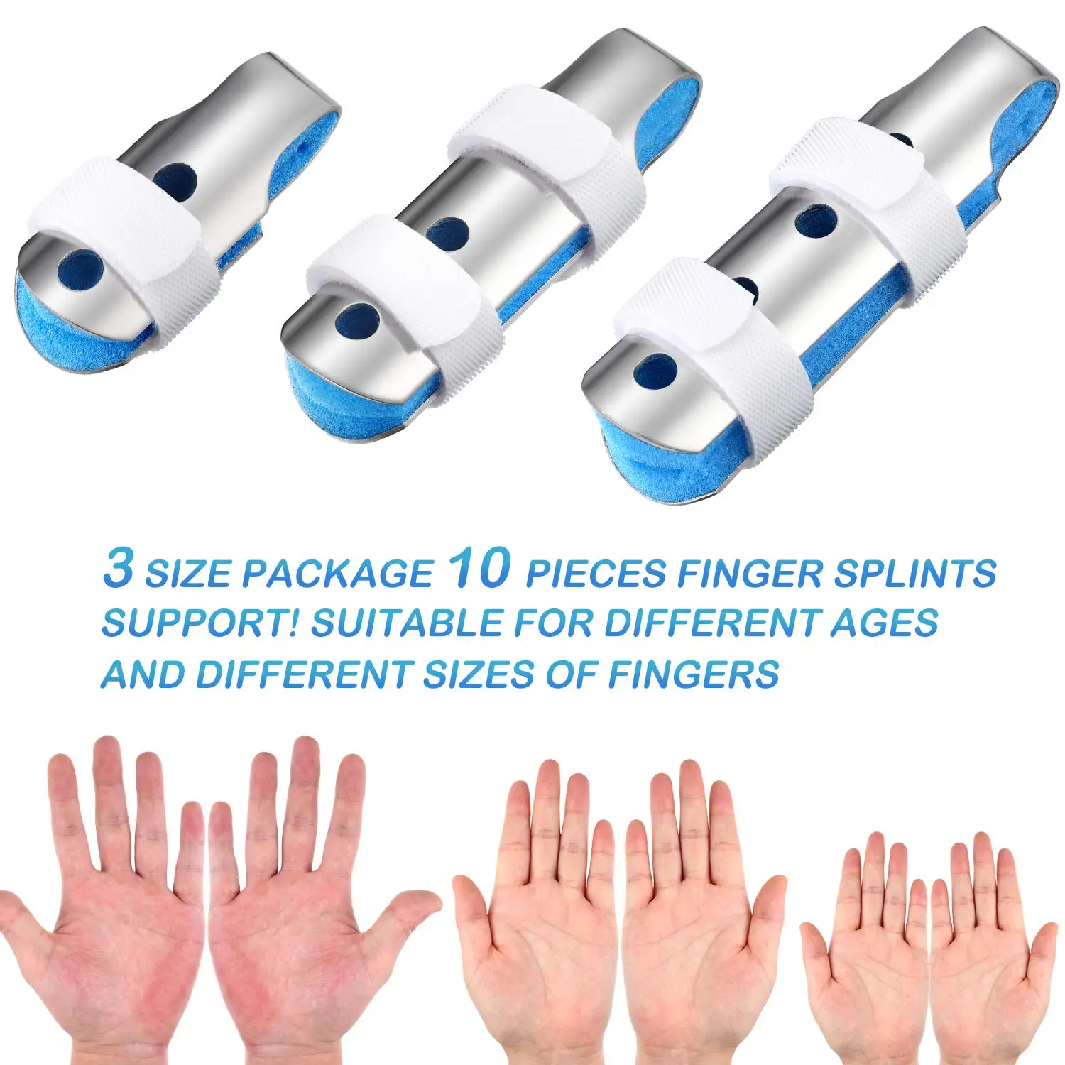 Aluminium finger orthosis corrector recovery medical finger splint for orthopedic finger splint