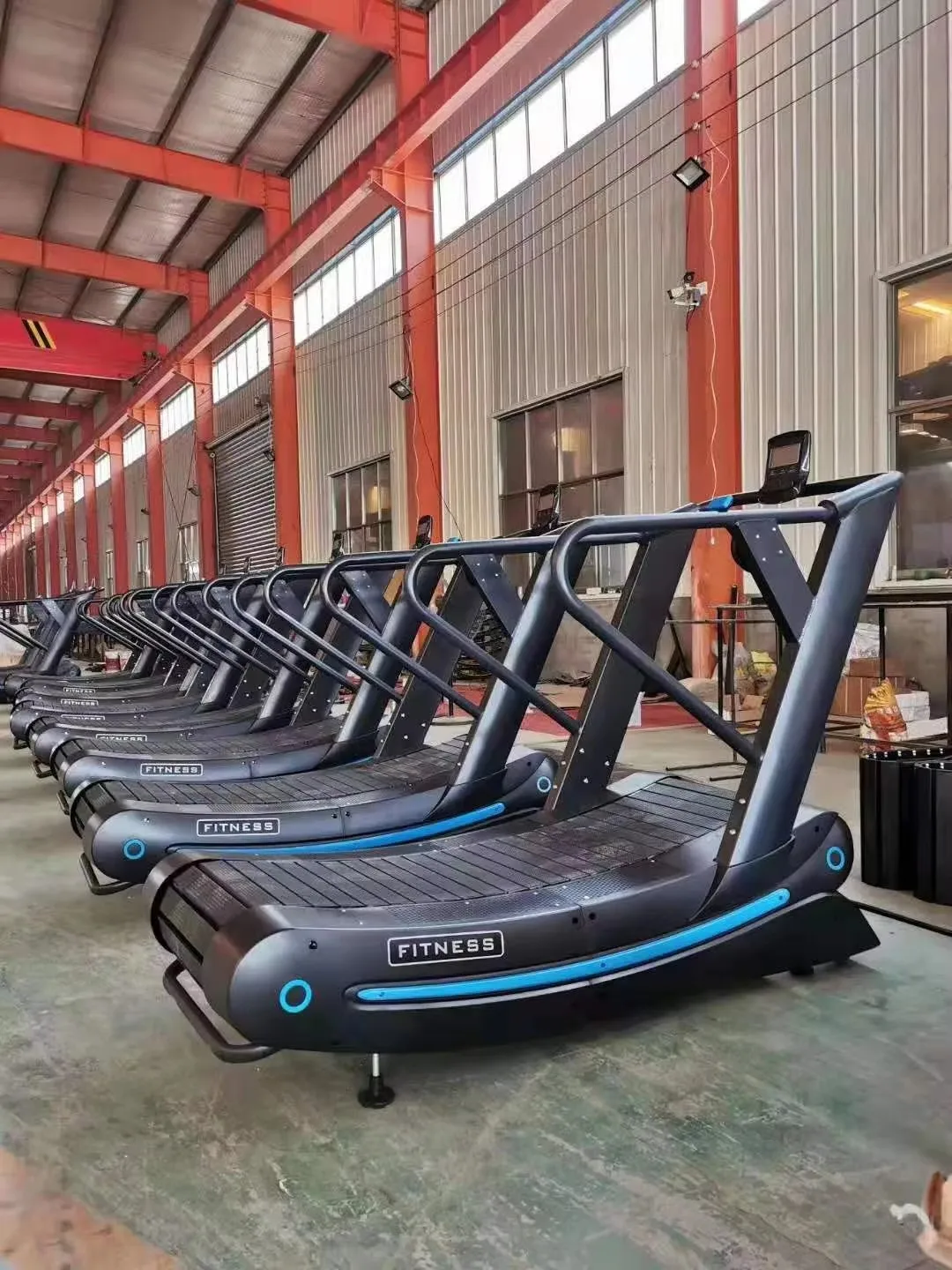 S Cheap Air Runner Running Machine Curved Resistance Treadmill