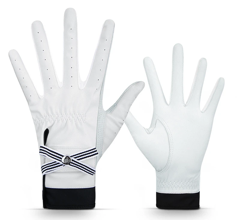Golf Glove Women Custom Ladies Pair Cool Leather Both Hand Breathable Mitten for Non Slip Gloves For Golfer