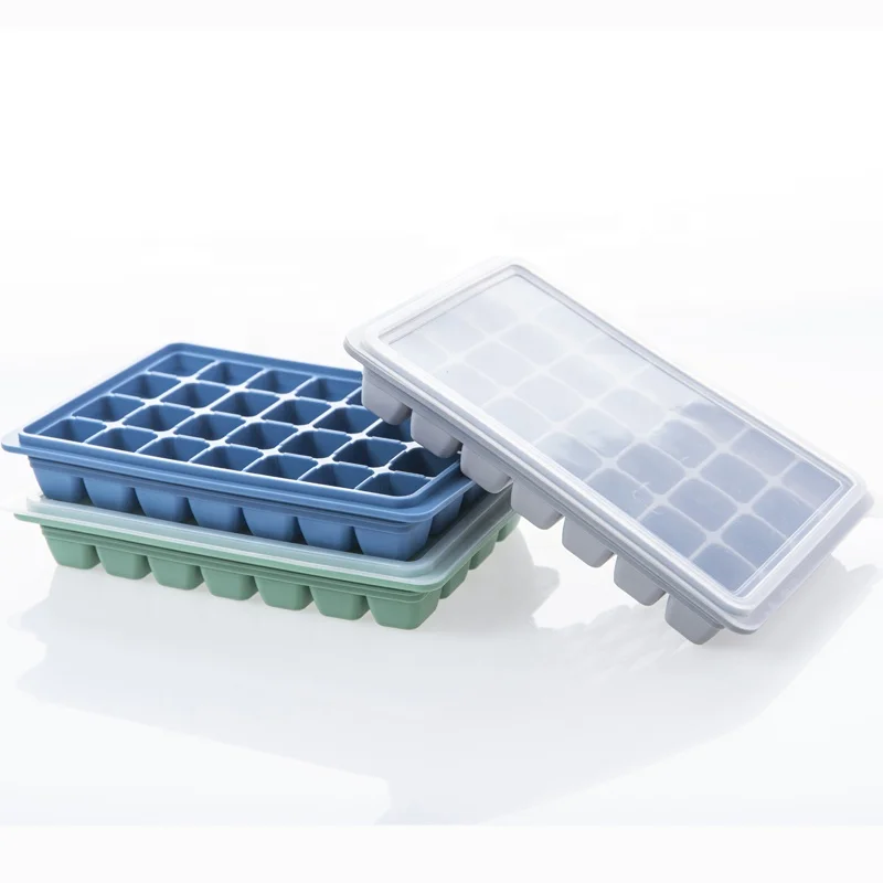 Custom  28 cavities silicone shaped ice cream bar silicone cube trays silicone mold whiskey tray cubes ice