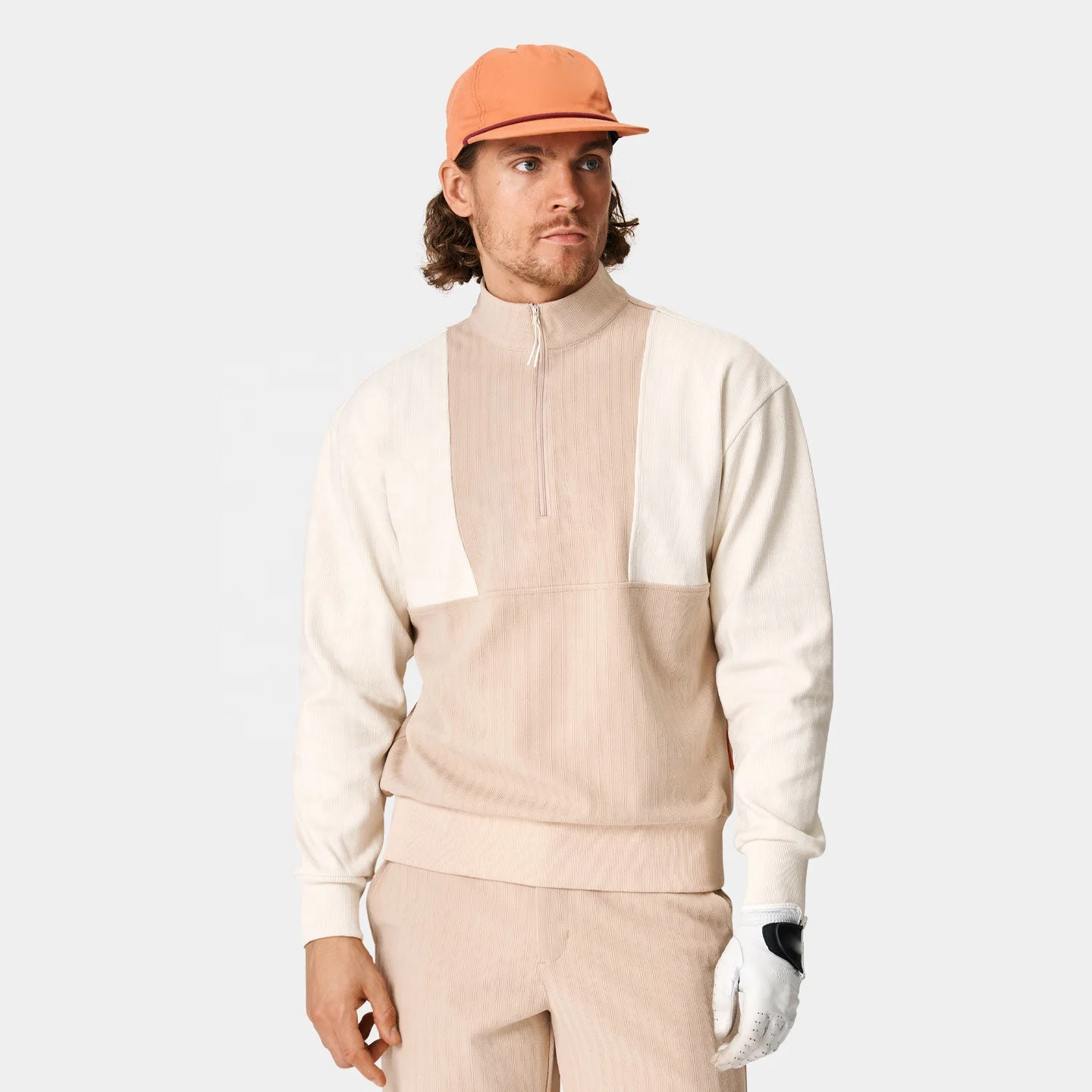 2024 OEM Custom High Quality Golf Clothing Men Half Zip 1/4 Zip Quarter 1/4 Zip Pullover