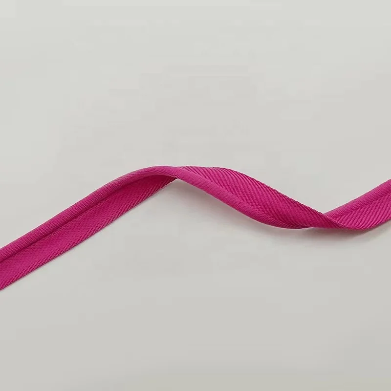 High Quality Manufacturer Custom 10mm Satin Piping Insertion Cord Flange Bias Binding Tape for Home Textiles and Clothing