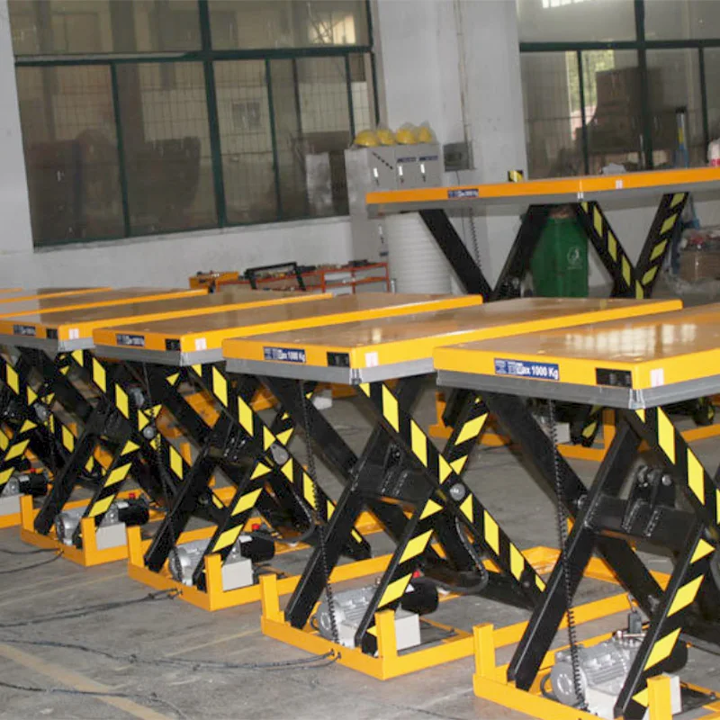 Hydraulic Electric Type 1t 2t 3t 4t 5t Portable Fixed Mechanical Stationary Scissor cargo Lift table warehouse cargo lift