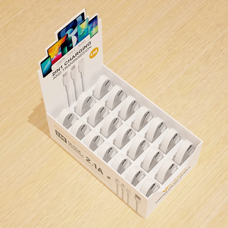 Vimshi Waterproof 4.0 Pvc Nylon Short Hard Micro Usb C Type-C To Type-C Production Line Box Data Cable For Samsung Realme