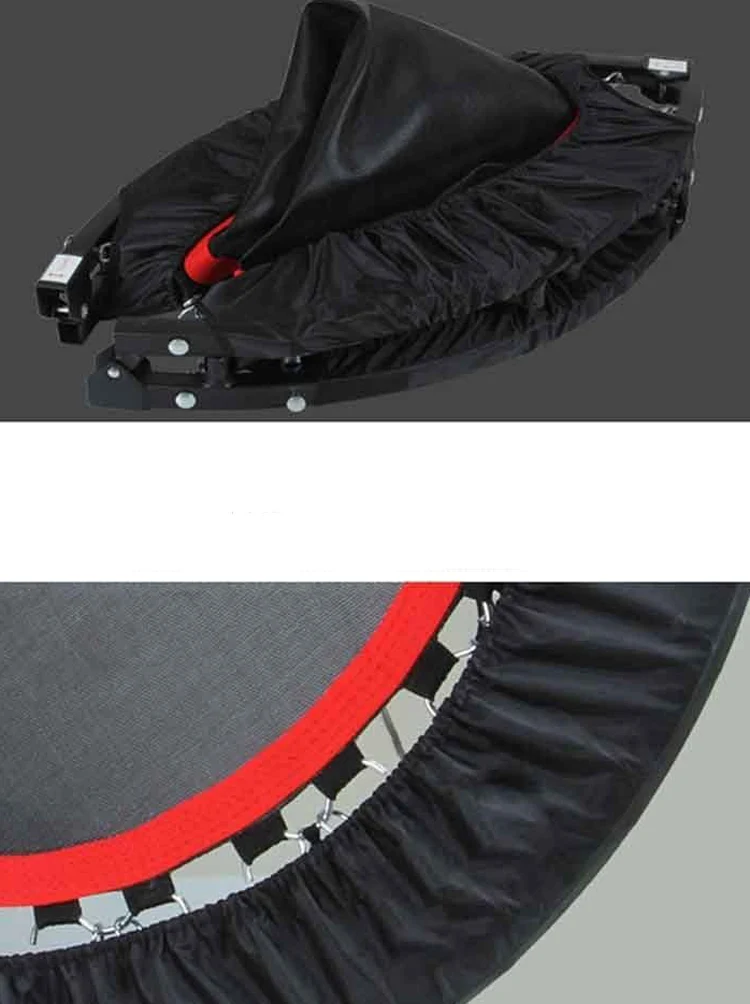 40 Inch Folding Mini Rebounder Trampoline Foldable Small Indoor Garden Fitness Trampoline with 220lbs Weight Limit Safety Pad 6