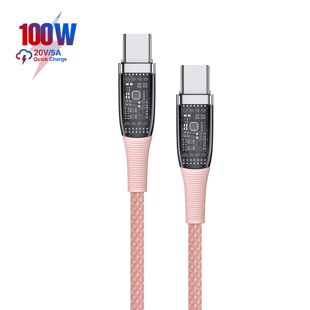 Universal Full Compatible 5a Data Cabo Type C Super Pd Qc Usb-c For Samsung For Huawei Fcp 5a Fast Charging Cable