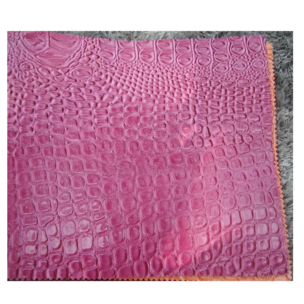 Crocodile Skin PU Bag Leather Fabric Cheap Crocodile Skin Bag Leather Made In China Low Price Crocodile Synthetic Leather