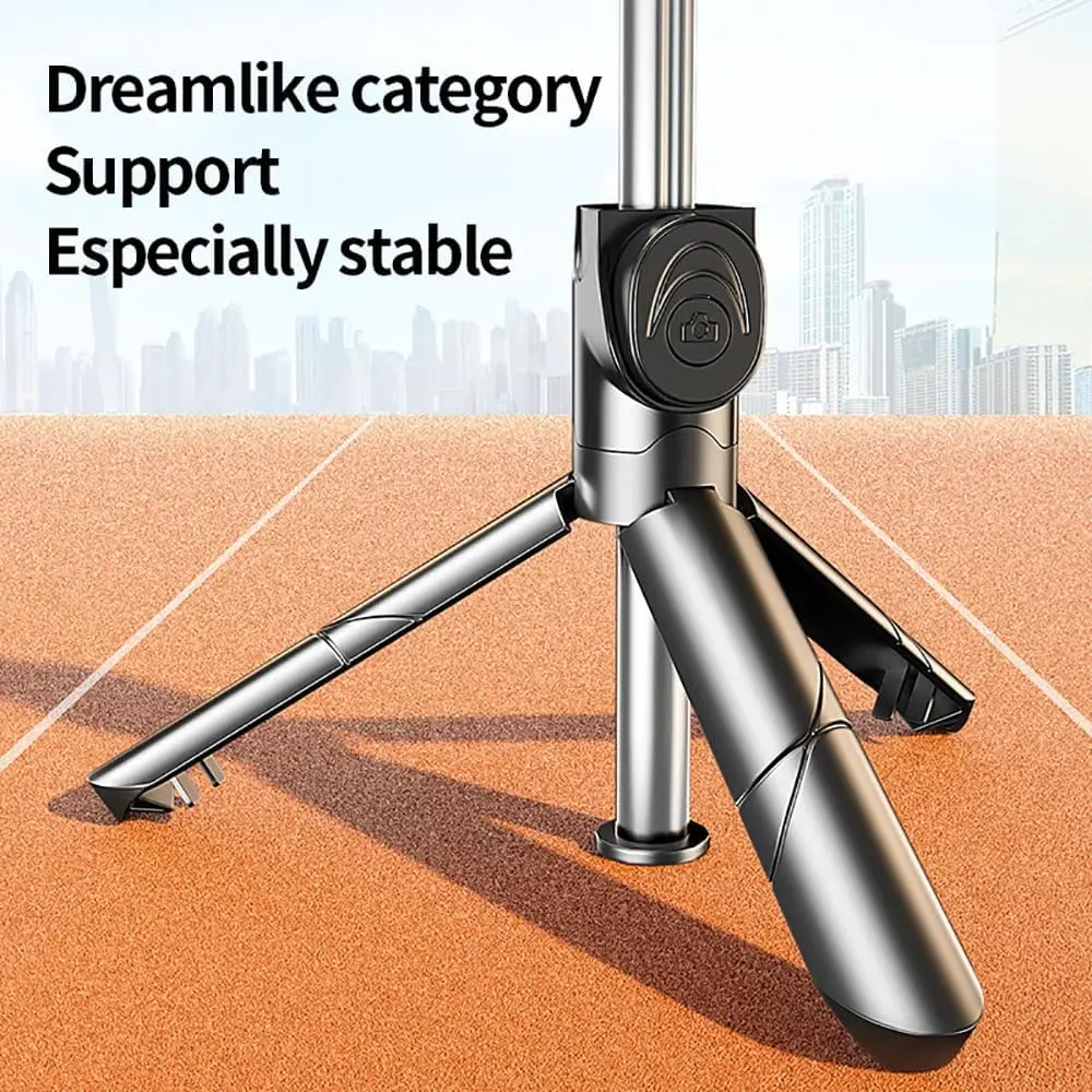 OUYILI Selfie Stick Phone Tripod with Remote, Portable 5 in 1 Selfie Stick Phone Tripod