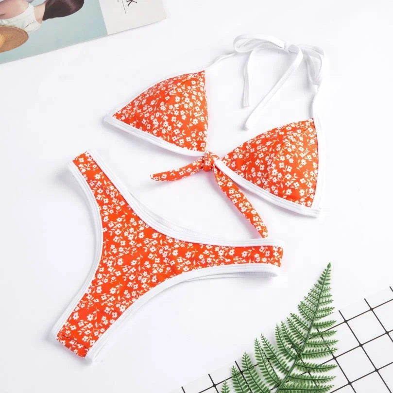 Front String Two Piece Swimsuit Women Sexy Bikini