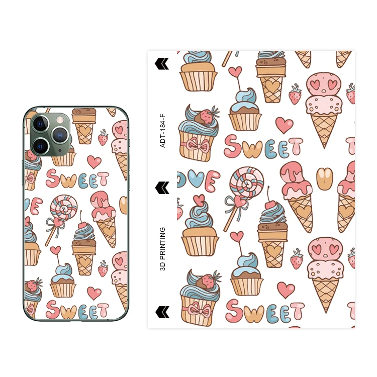 Оптовая продажа с завода, высокое качество, индивидуальный стиль, 3D рельефная задняя наклейка для мобильного телефона