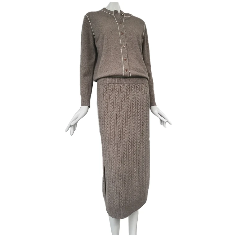 Горячая Распродажа, Высококачественная кашемировая винтажная Длинная женская юбка, оптовая продажа, 2021