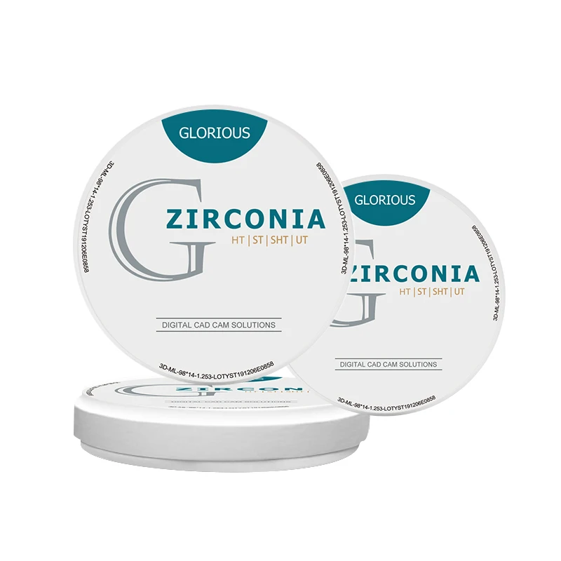 Dental Laboratory zirconia block Glorious  Ceramic Materials HT Zirconia Discs