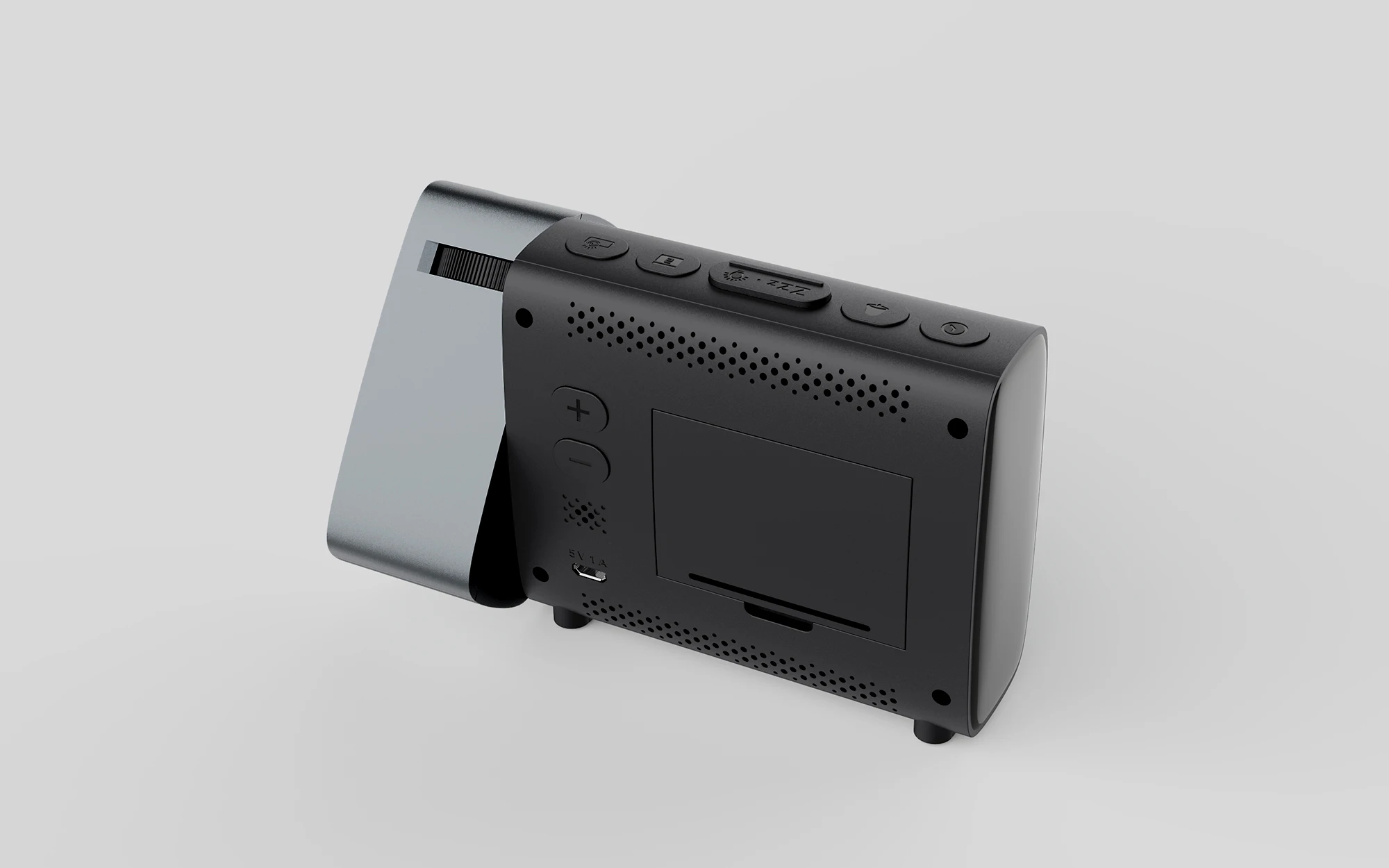 Adjustable Light with Power Adapter and USB Cable countdown Backup Alarm Clock Projector Alarm Clock