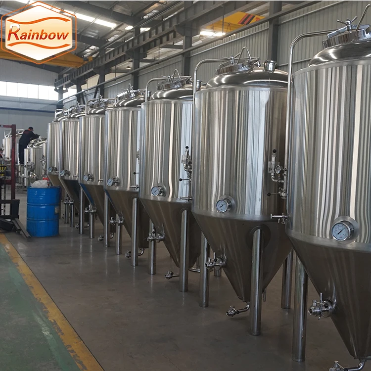 stainless steel sanitary beer beverage equipment 5bbl conical fermentation bucket cooling jacket unitanks