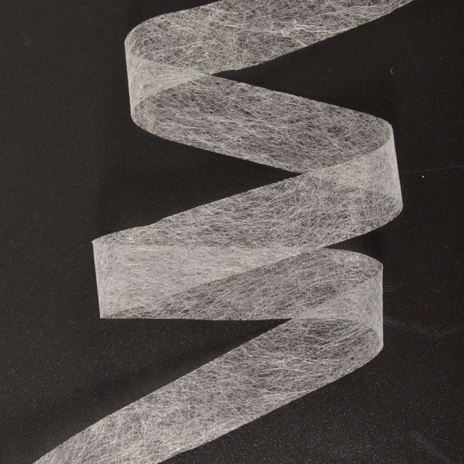 100% Pa Glue Double Side Non Woven Fusible Interlining Hot Melt Web For Clothing