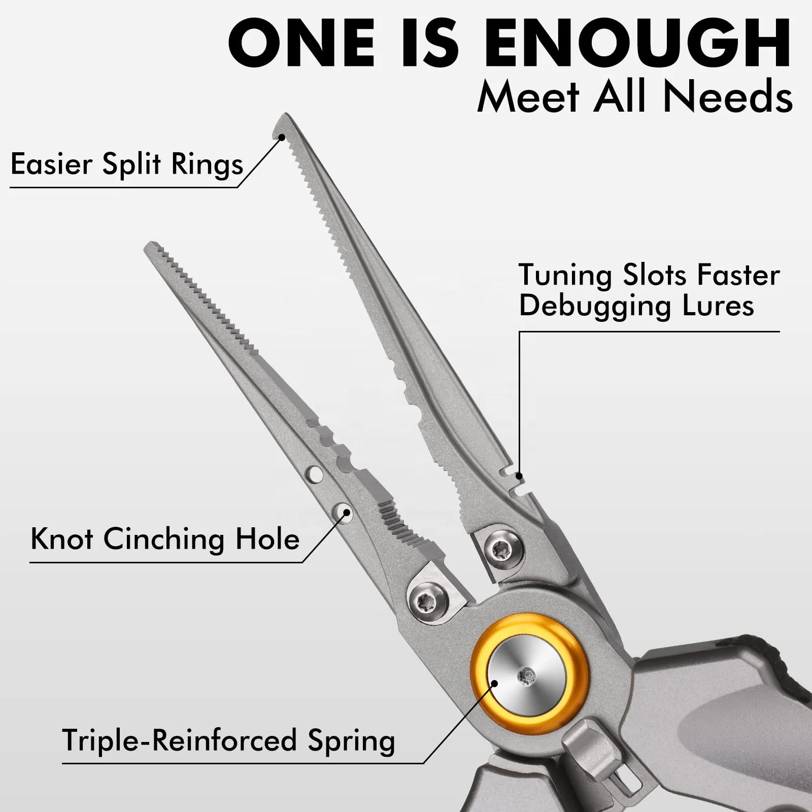 Truscend 2023 Newly arrived stainless steel OEM Seawater Fishing Hooks Remover Fishing Pliers With self locking system