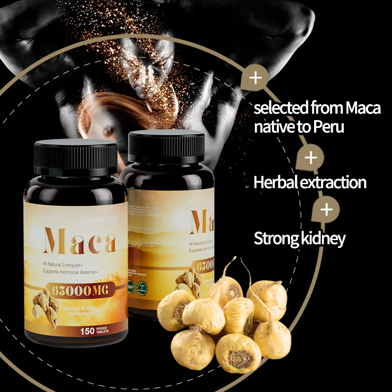 Wholesale 100% Natural herbs maca tablet men power capsule healthcare supplements