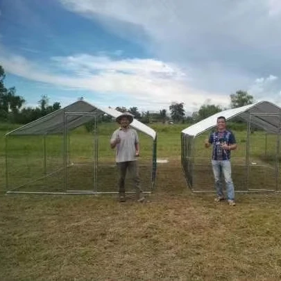 Extra Large Spire-Shaped Walk-In Coop Waterproof Anti-Ultraviolet Cover for Chickens Poultry Rabbits Hen Run House Cage Farms