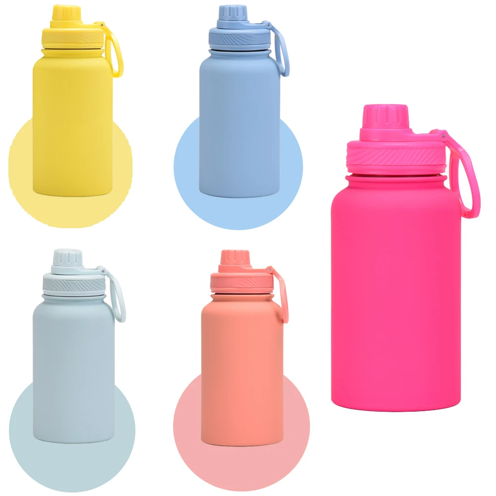 Yongkang OEM Wholesale Luxury Bpa Free Rubber Paint 650ML Insulated Stainless Steel Water Bottle With Logo