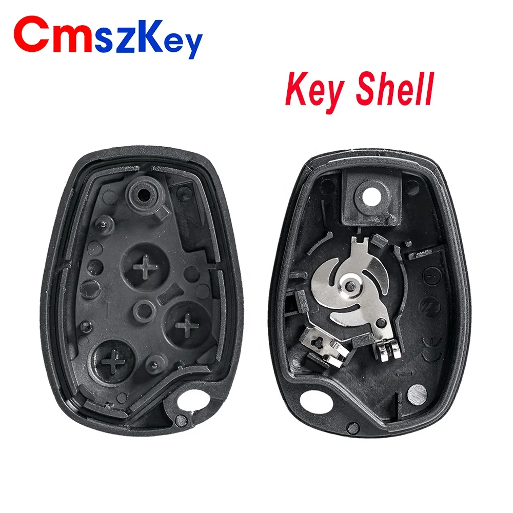 For Renault Logan Sandero Clio Fluence Vivaro Master Traff 3 Buttons Remote Car Key Shell Case With Uncut Key Blade