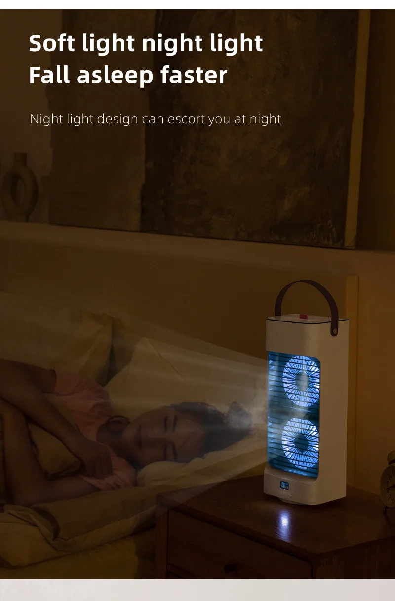 Portable USB Desktop Air cooler fan Mini Humidifier Cooling Air Conditioner