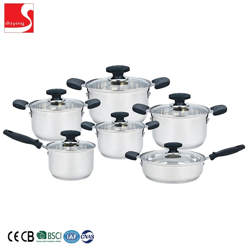 SY-кухонная утварь Оптовая продажа фабрики посуда из нержавеющей стали набор кастрюль и сковородок набор