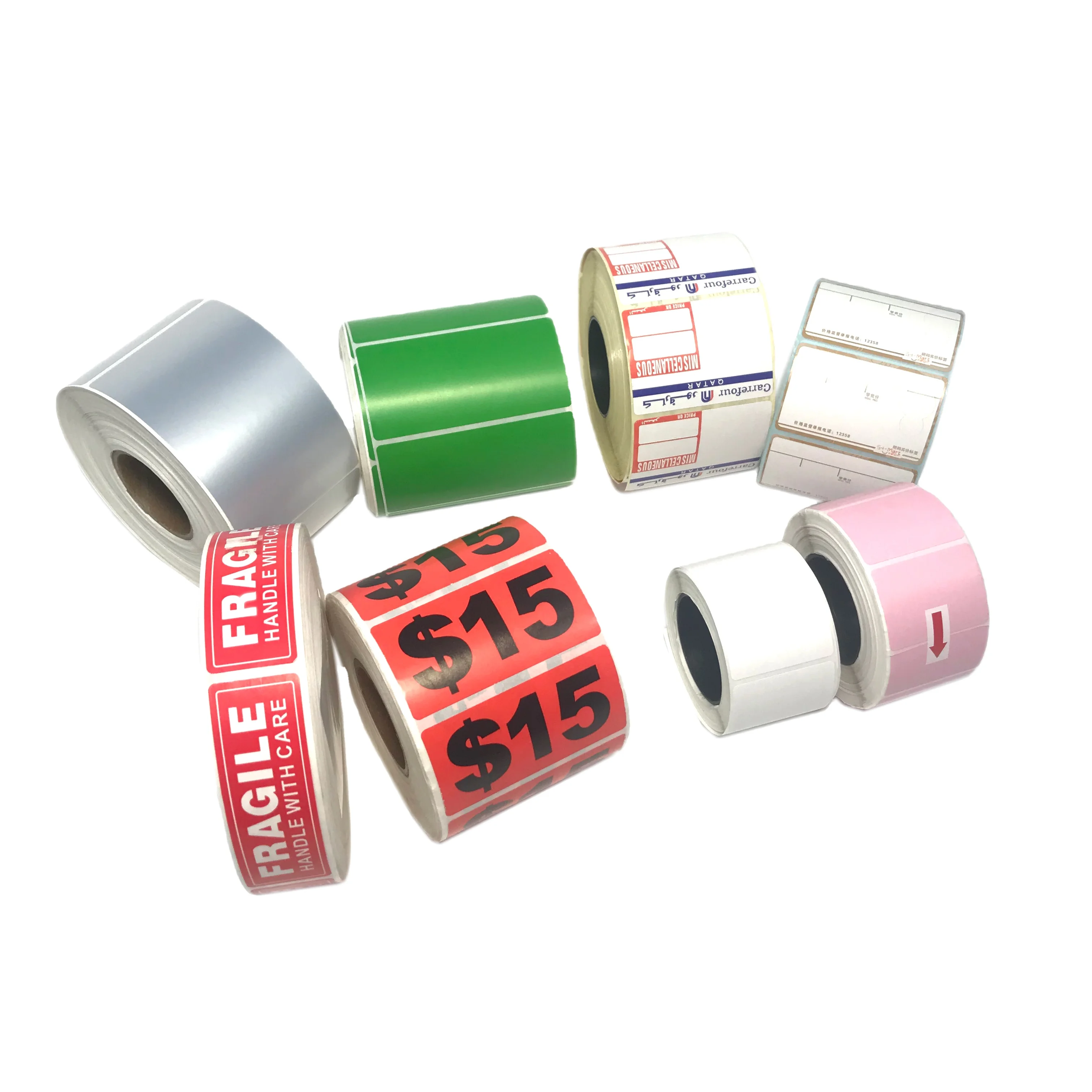 Leading Technology Environmental Plasticizer Resistance Adhesive Thermal Printer Industrial Labels Stickers