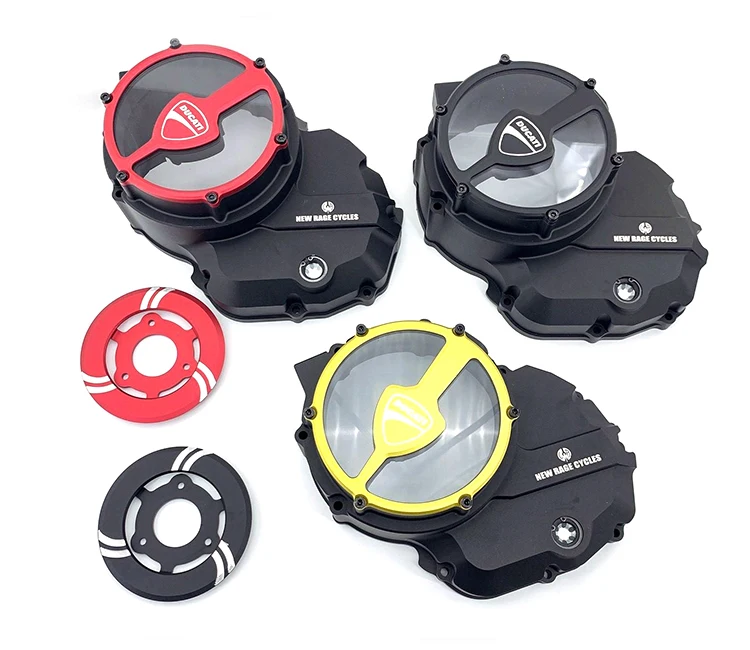 Motorcycle Engine Magneto Cover For Ducati Monster 821 Scrambler 800 Modified Transparent Clutch Cover Engine Side Cover Magneto